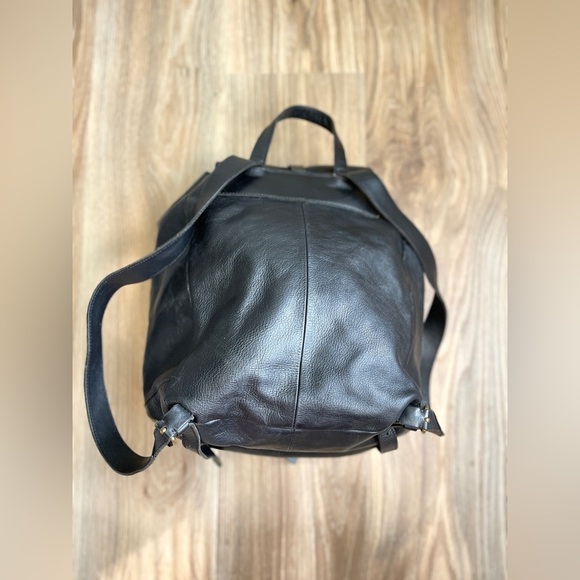 MADEWELL $228 The Transport Rucksack in Black Leather LNC w - Picture 12 of 14